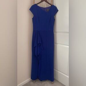 Betsy & Adam - Vibrant Blue Full Length Gown - Size 12